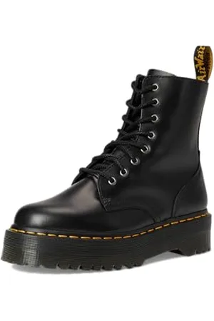 Dr. Martens 15265001 Jadon Polished Smooth, Scarpe Stringate Basse Brogue Uomo, Nero Black, 38 EU