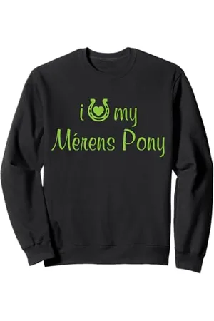 Hip Istruttore di equitazione con cavalli pony I Love My Merens Felpa
