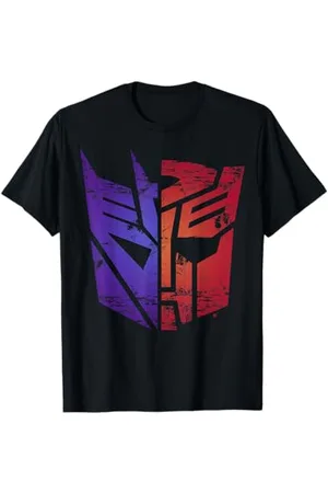TRANSFORMERS Decepticon Autobot Split Logo Maglietta