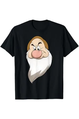 Disney Snow White And The Seven Dwarfs Grumpy Big Face Maglietta