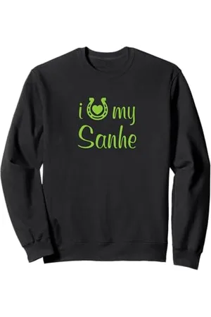 Hip Istruttore di equitazione con cavalli I Love My Sanhe Horse Felpa