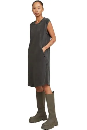 G-Star Donna Seam Detail Overdyed Loose Dress, (dk black gd D26081-C756-B564), M