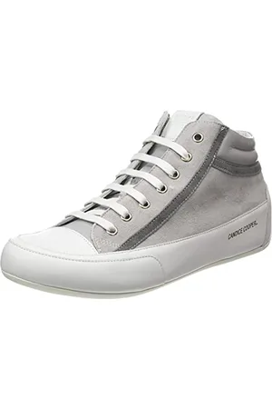 Candice Cooper Denver, Scarpe con Lacci, Bianco-Grey-Topo, 34 EU
