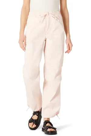 Amazon Pantaloni Paracadute a Vita Media, Baggy, Gamba Larga e vestibilità Ampia Donna, , M