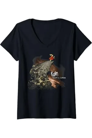 Korn Donna Follow Cliff Maglietta con Collo a V Maglietta con Collo a V