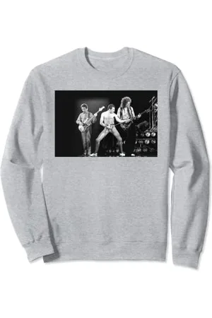 Queen Foto ufficiale della regina Freddie Mercury Live B & W Felpa