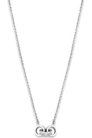 Lotus Collana da donna in acciaio inossidabile LS1981-1/1, Taglia unica, Acciaio inossidabile, zirconia cubica