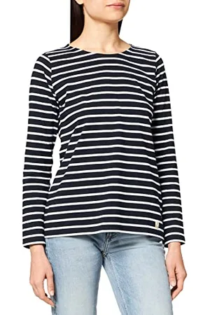 Armor.lux Armor Lux Plozevet T-Shirt, (Rich Navy/Blanc Bi8), XXX-Large (Taglia Unica: 6) Donna