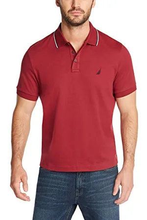 Nautica Polo a Maniche Corte con Colletto a Doppia Punta, , L Uomo