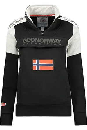 Geographical Norway Fagostino Lady - Donna Zip Hoodie Tasche - Felpa Maglione Giacca Cappuccio Maniche Lunghe - Abito Ideale Stagione Primavera Estate Autunno Inverno ( M-taglia 2)