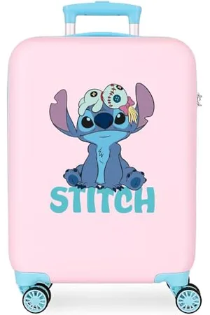 Disney Joumma Stitch Valigia da cabina rosa 38x55x20 cm Rigida 2 kg Lucchetto a combinazione laterale ABS 2 kg 35L Bagaglio a mano