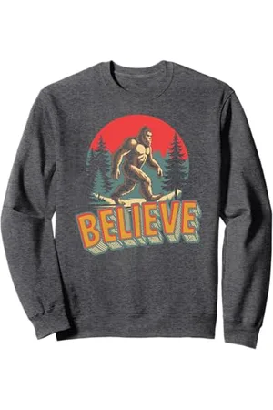 Sasquatch Garage Believe! Retro Bigfoot Cryptid Believer Vintage Sasquatch Felpa