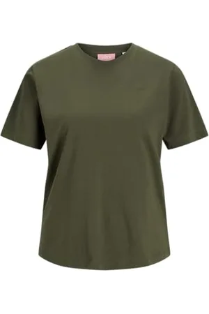JJXX Jxanna Reg SS Every Tee Jrs Noos T-Shirt, Grape Leaf/Dettagli: Logo Rosin, Donna
