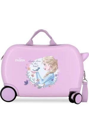 Disney Frozen Close to The Heart Valigia per Bambini Rigida Chiusura a combinazione Laterale 4 Ruote Bagaglio a Mano è realizzato in ABS, un materiale rigido e leggero., , Taglia unica, Valigia