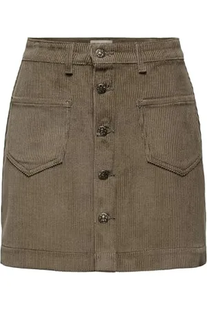 ONLY Onlamazing HW Cord Skirt Pnt Noos Minigonna, , XS Donna