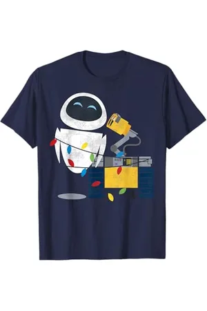 Disney Pixar Wall-E Eve Natale Light Wrap Maglietta