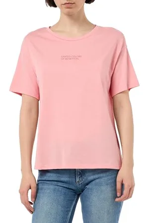 Benetton T-Shirt 30963M04R Parte Superiore del Pigiama, , M Donna