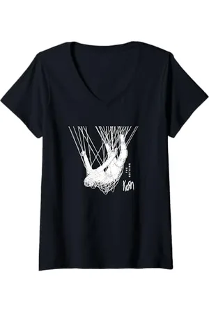 Korn Donna The Nothing Hangman HT Cover Maglietta con Collo a V Maglietta con Collo a V