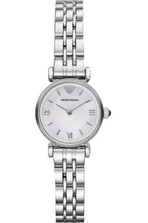 Emporio Armani Orologio Analogico Quarzo Donna con Cinturino in Acciaio Inox