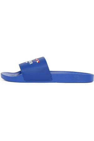 Tommy Hilfiger Uomo Scarpe da Mare Flags con Logo, Blu (Wedge Blue), 46