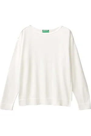 Benetton Maglia SC Barca M/L 103CD102L Maglione, , M Donna