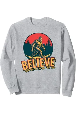 Sasquatch Garage Believe! Retro Bigfoot Cryptid Believer Vintage Sasquatch Felpa