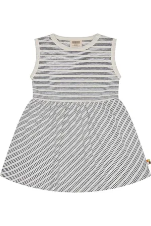 loud + proud Streifen mit Leinen und Bio Baumwolle, GOTS Zertifiziert Vestito da Gioco, , 98-104 cm Bambina
