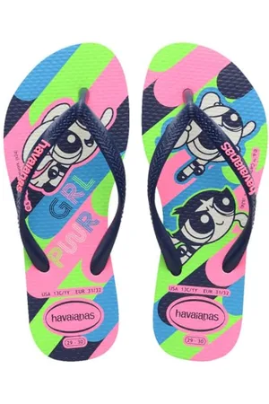 Havaianas Kids Slim Powerpuff Girls, Infradito Bambine, White, 31/32