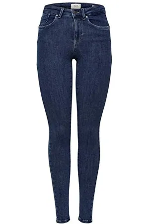 ONLY ONLPOWER Mid Push UP SK JEA REA3223 Noos Jeans Skinny, (Dark Blue Denim Dark Blue Denim), 42W / 34L Donna