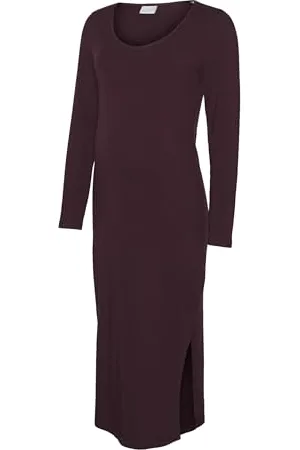 Mama;licious MAMA.LICIOUS Mleva LS Jrs Midi Dress Noos Vestito, , S Donna
