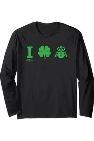 Minions Four-Leaf Clover St Patty’s Day Maglia a Manica