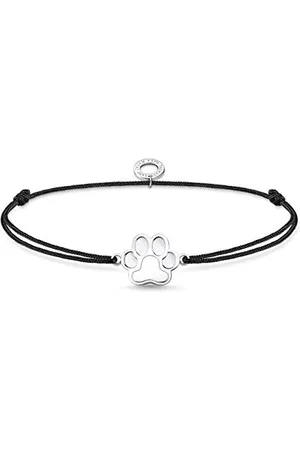 Thomas Sabo Little Secrets LS123-173-5-L20V - Bracciale da donna in argento sterling 925, 20 cm, Argento sterling Nylon, Nessuna pietra preziosa