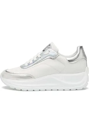 Candice Cooper Spark 010, Scarpe con Lacci Donna, Silver-White, 38.5 EU