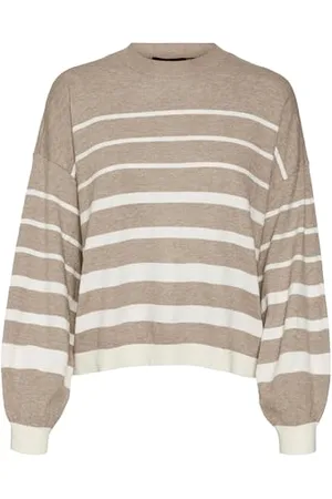 VERO MODA Vmrain LS-Pullover a Girocollo, Motivo: Anatra Maglione Lavorato a Maglia, , M Donna