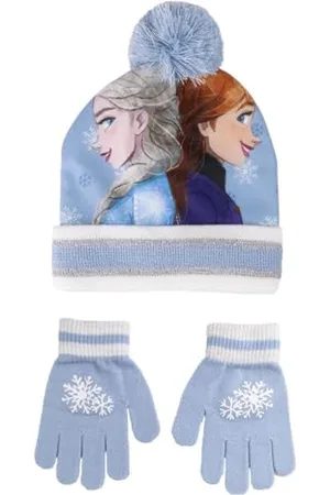 Disney Set di Berretto e Guanti di Frozen Cappello, , Estándar Bambini e Ragazzi
