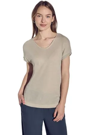 Street one A322915 Maglietta con Scollo a V Glitterato, , 40 Donna