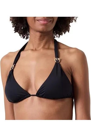 Pinko Abbondanza Top Bikini Tecno Jersey con Anella Uccellini Parte Superiore, , S Donna