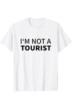 Fun Shirts Non sono un Turista Maglietta