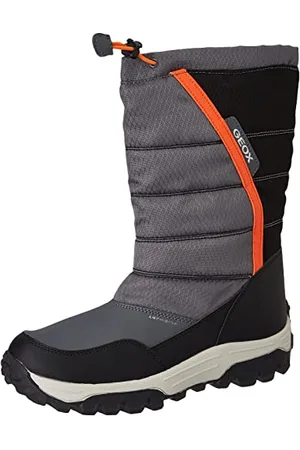 Geox J Himalaya Boy B Abx, Stivali Bambini e ragazzi, Grigio (Dk Grey/Orange), 24 EU