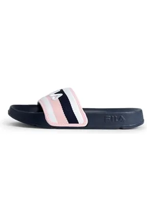 Fila Morro bay Stripes Slipper Wmn, Sandali scorrevoli Donna, Navy Powder Pink, 39 EU
