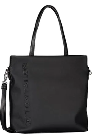 TOM TAILOR Borsa a tracolla donna rosa con cerniera, misura media, nera