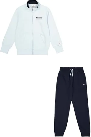 Champion Legacy Boy-Graphic Full Zip Sweatsuit Tuta da Allenamento, (BS187), 5-6 Anni Bambino