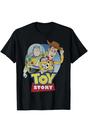 Disney Pixar Toy Story Buzz and Woody Movie Logo Maglietta