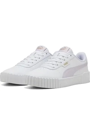 PUMA Carina 3.0, Scarpe da Ginnastica Donna, White-Lilac Frost Gold, 36 EU