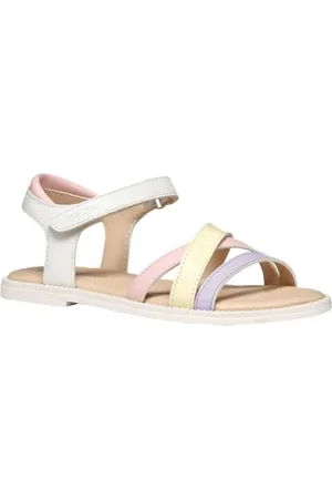 Geox J Sandal Karly Girl, White/Lilac, 28 EU