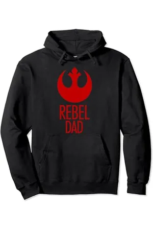 STAR WARS Universe Classic Rebel Dad Festa del Papà Logo Felpa con Cappuccio