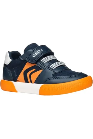 Geox B GISLI Boy A, Scarpe da Ginnastica, Navy/Orange, 25 EU