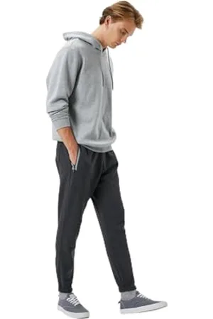 Koton Drawstring Zipper Pocket Detail Jogger Sweatpants Pantaloni della Tuta, (931), S Uomo