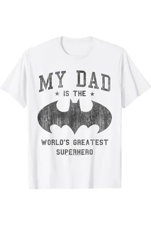 DC Comics Originals Batman My Dad Is Superhero Padre Papà Maglietta