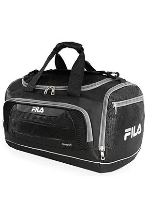 Fila Cypress Small Sport Duffel Bag, Black/Charcoal, One Size